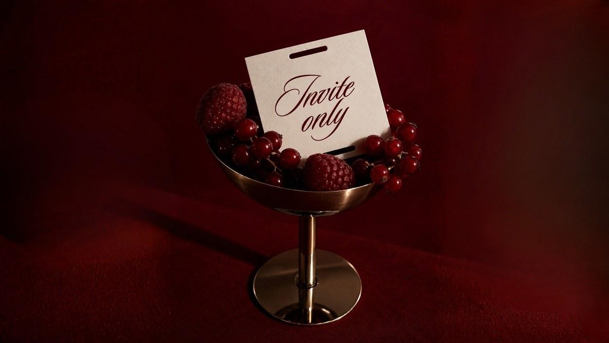 Cocktail in warm ambient light